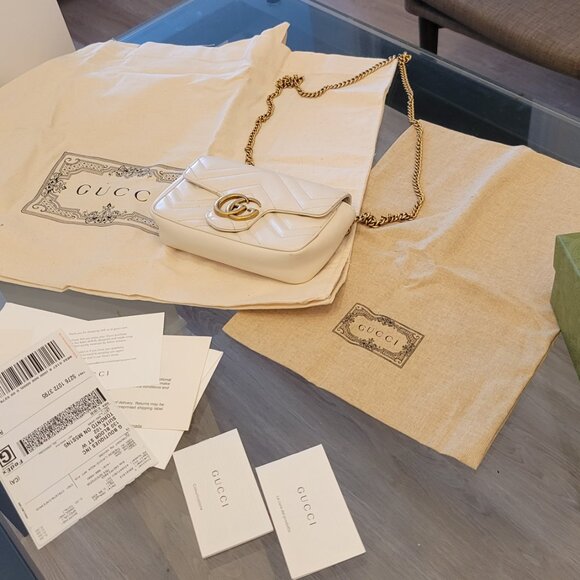 Gucci Marmont Super Mini - White - Picture 9 of 13